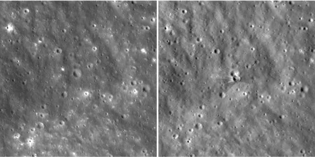 La NASA dévoile des images du cratère formé quand l’étage supérieur d’une fusée SpaceX s’est écrasé sur la Lune