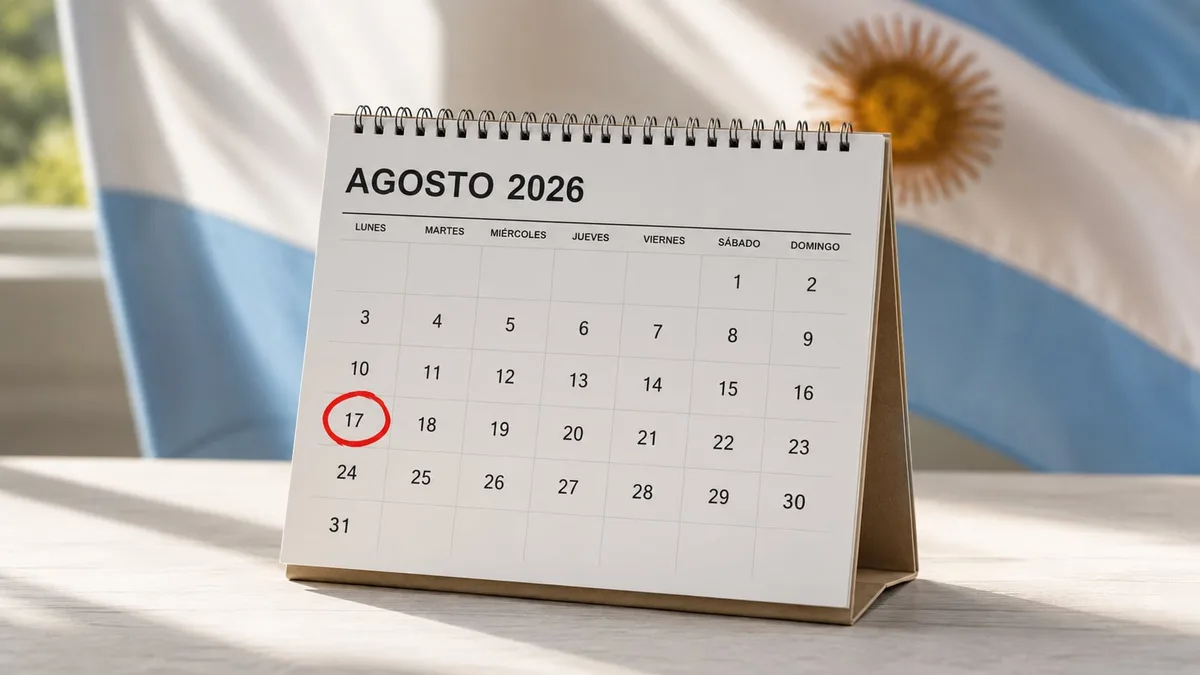 Calendario 2026: ¿por qué es feriado hoy, 17 de agosto?