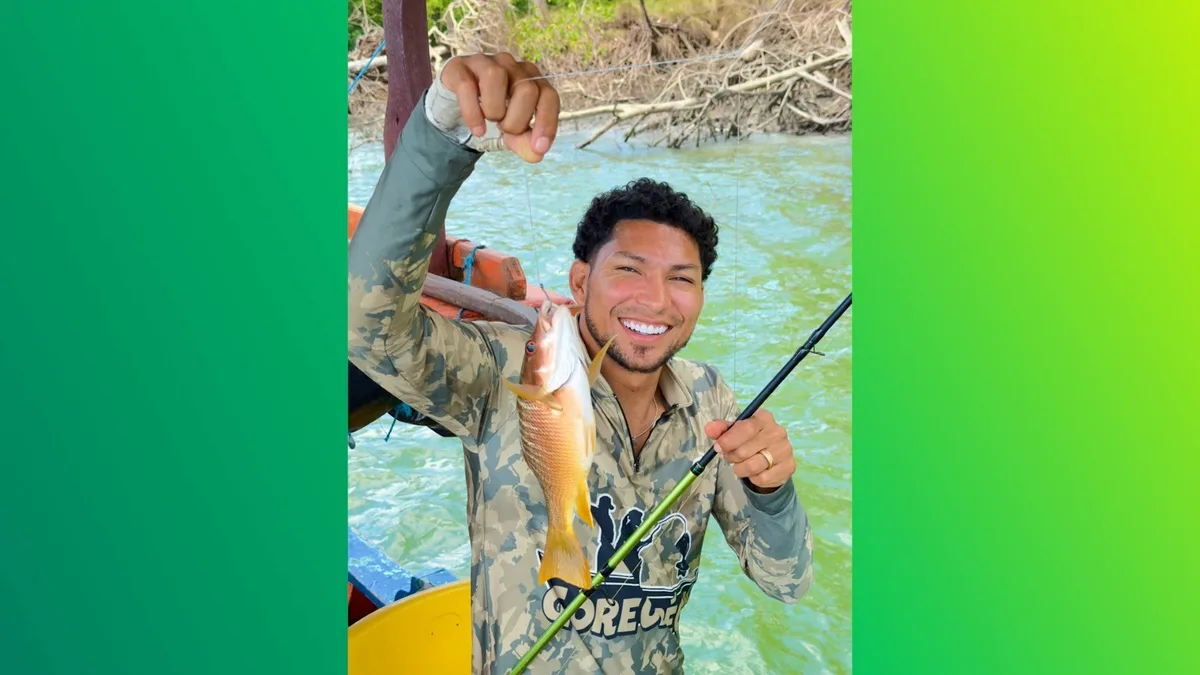 Rony curte férias no Pará pescando e dançando marcante