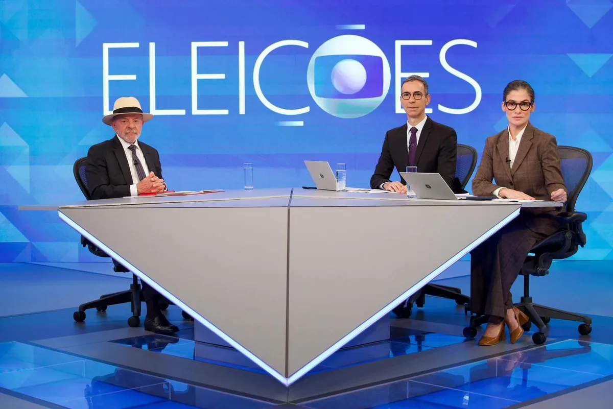 A aparente confusão dos powerpoints durante sabatina de Lula na Globo