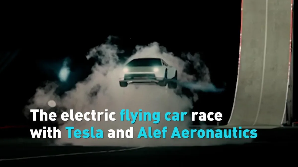 The electric flying car race with Tesla and Alef Aeronautics