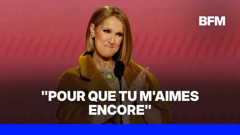 Céline Dion à Paris: la chanteuse interprète "Pour que tu m'aimes encore" avec ses fans