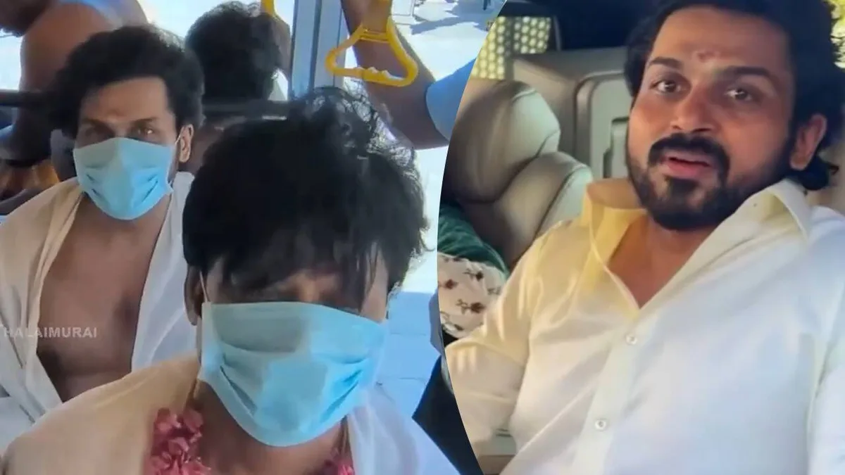'Sardar 2' stars Karthi, SJ Suryah and Ashika visit Tiruchendur temple