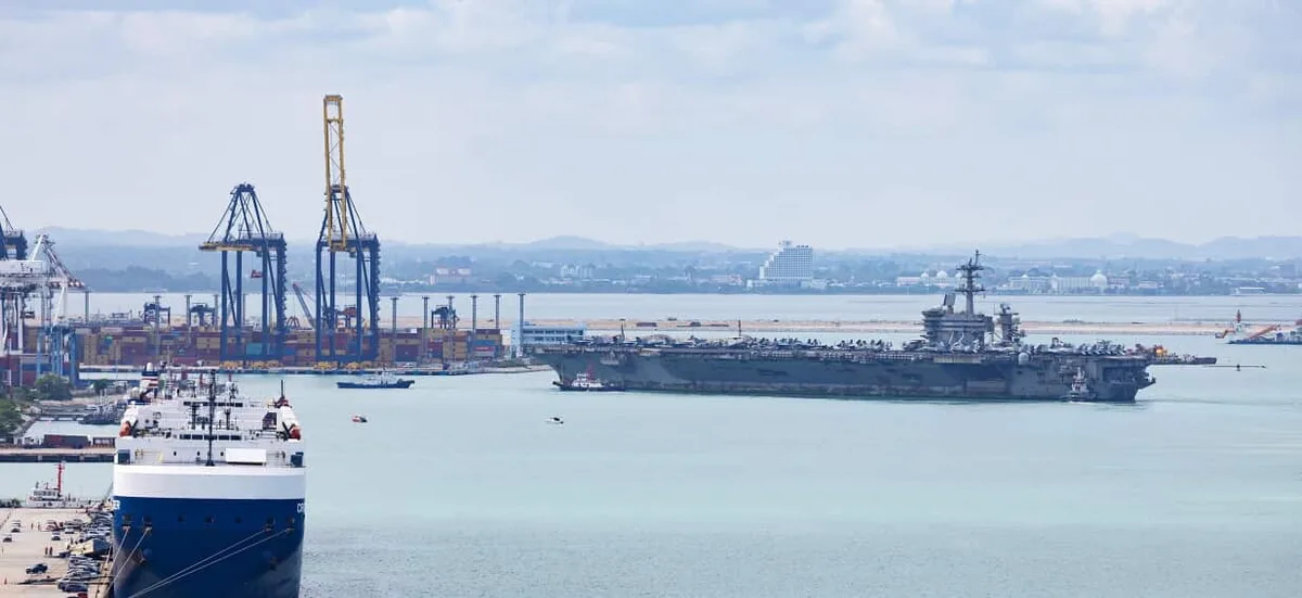 US warship arrives in Thailand after record 286 days at sea