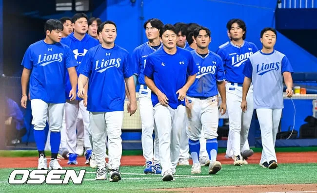[사진]삼성, 1위 KT와 승차 더 줄일수 있었는데..