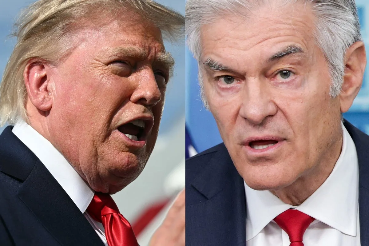 Dr. Oz breaks with Trump by stating MMR shot ‘is not a lethal vaccine’