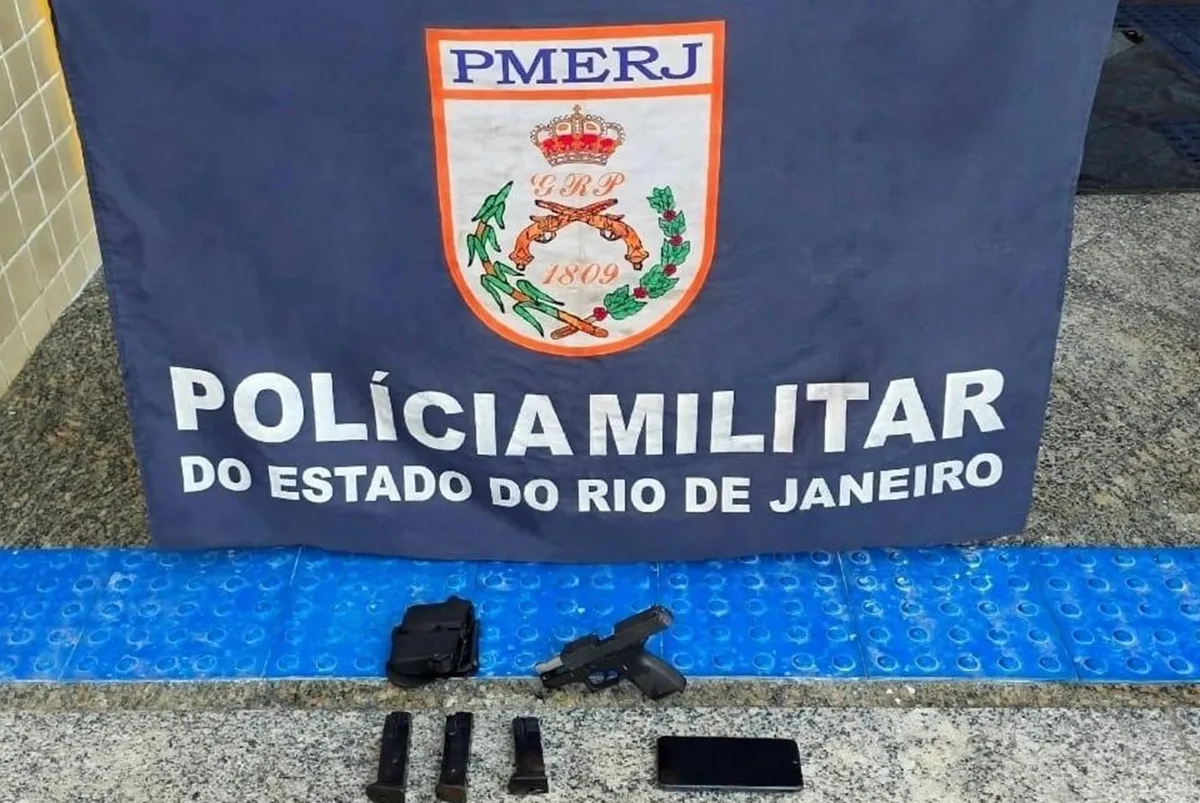 Jovem é preso com pistola de numeração raspada e 41 munições em Cabo Frio, no RJ