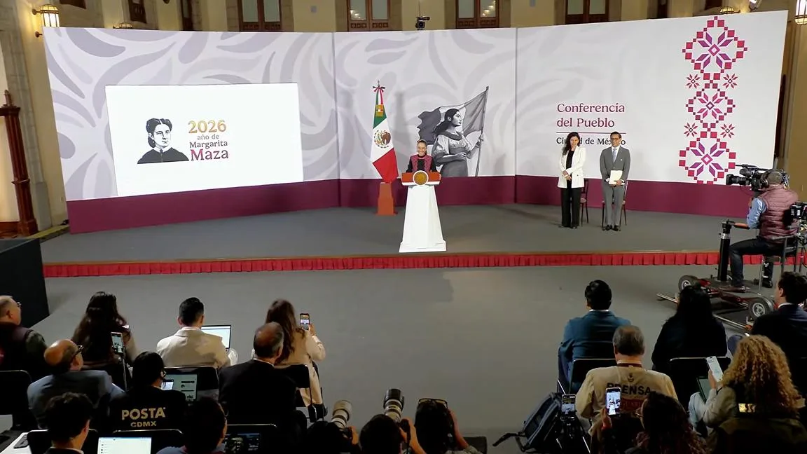 Estrena La Mañanera de Sheinbaum nuevo foro tras Segundo Informe de Gobierno