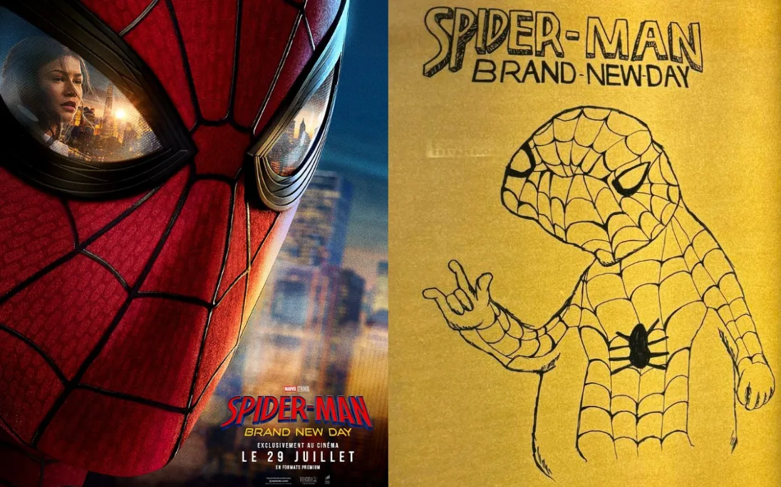 Ce cinéma n’a pas reçu les affiches de « Spider-Man : Brand New Day », alors un employé s’en est occupé