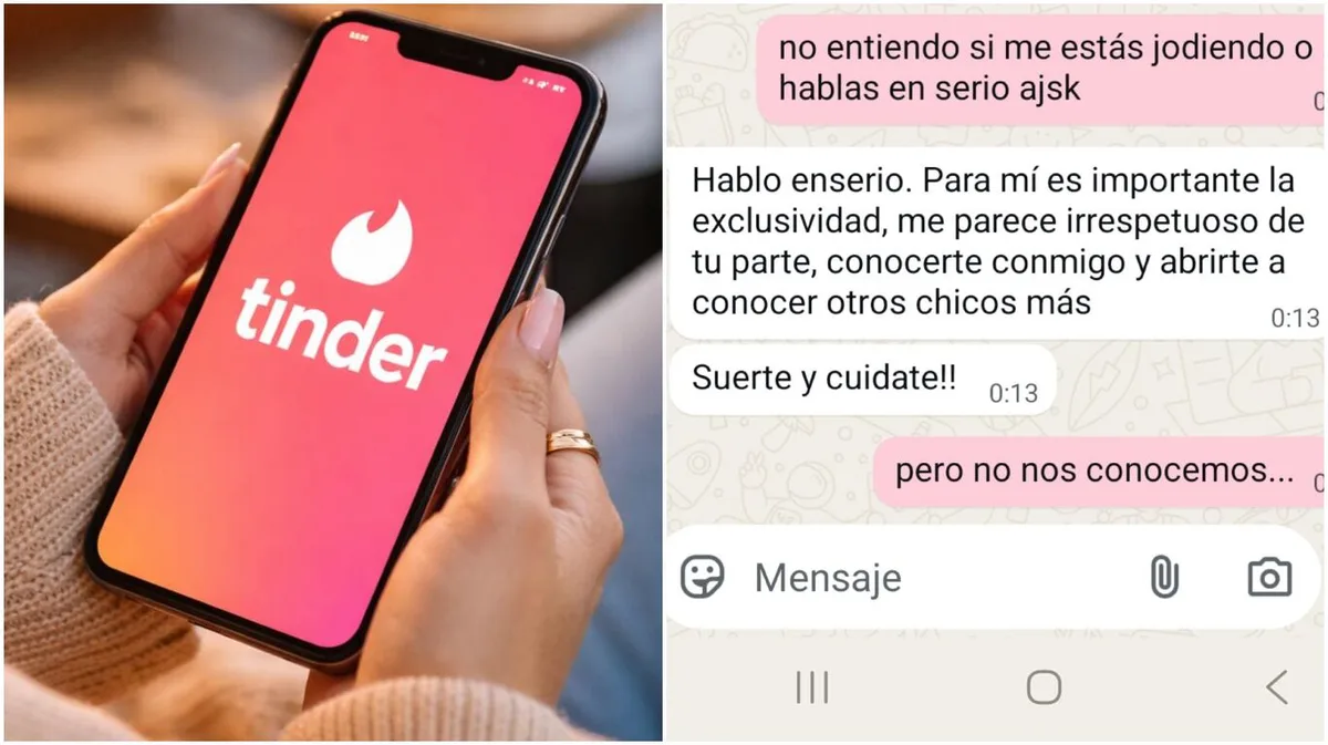 Conoció a un chico en Tinder, él le hizo un insólito reclamo y explotó: “No entiendo si me estás jodiendo”