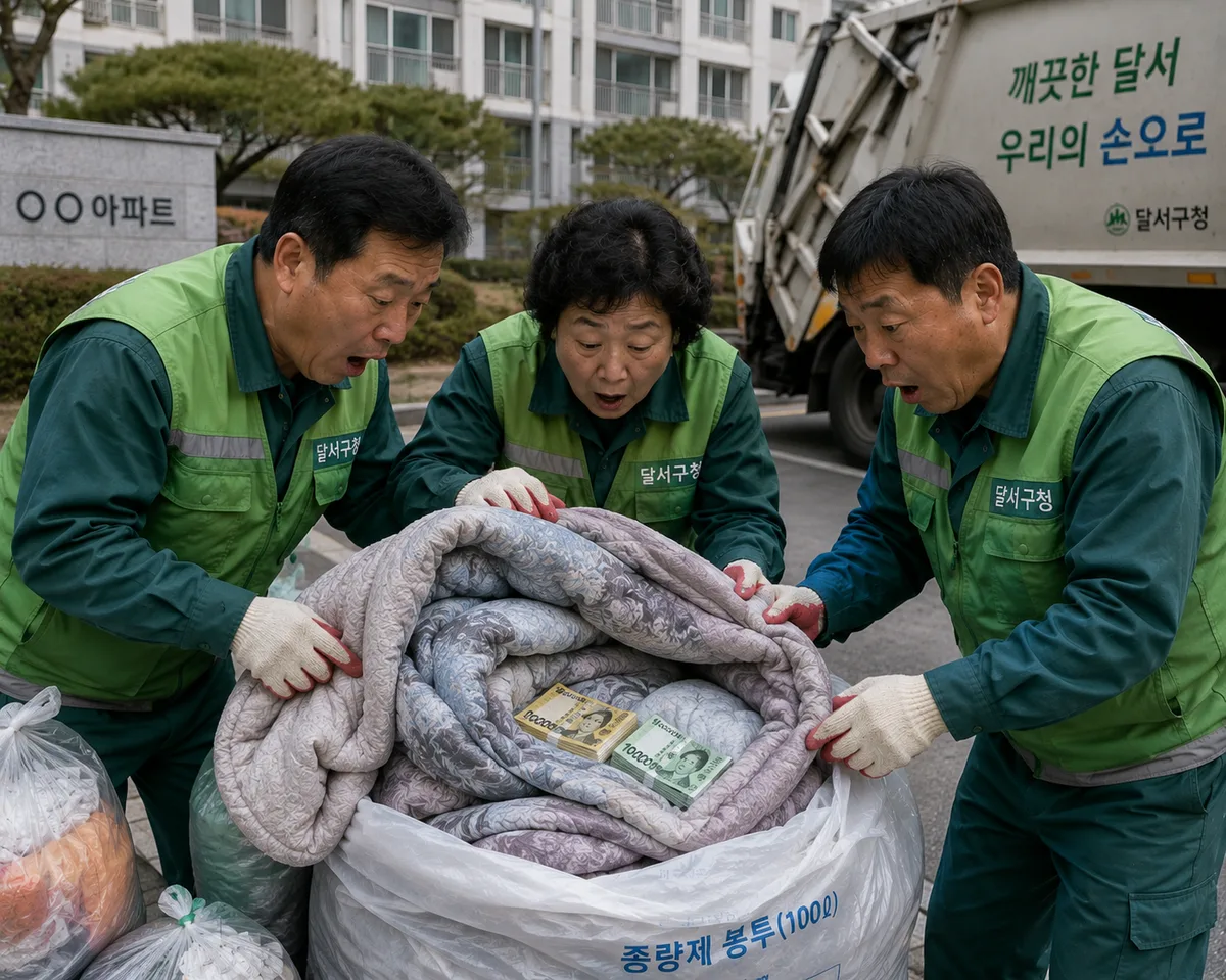 버려진 이불서 300만원 돈다발…80대 노인의 유품이었다
