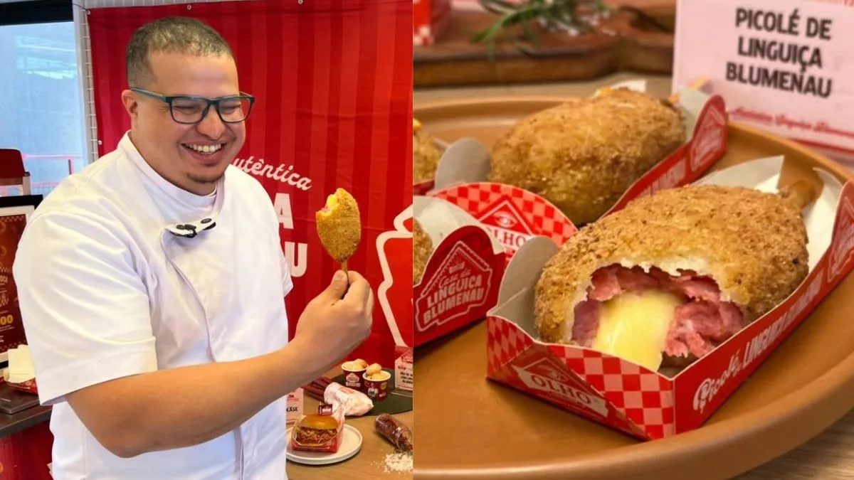 Linguiça Blumenau é transformada em picolé após meses de testes, enquanto produção é reforçada em 10 toneladas para a Oktoberfest
