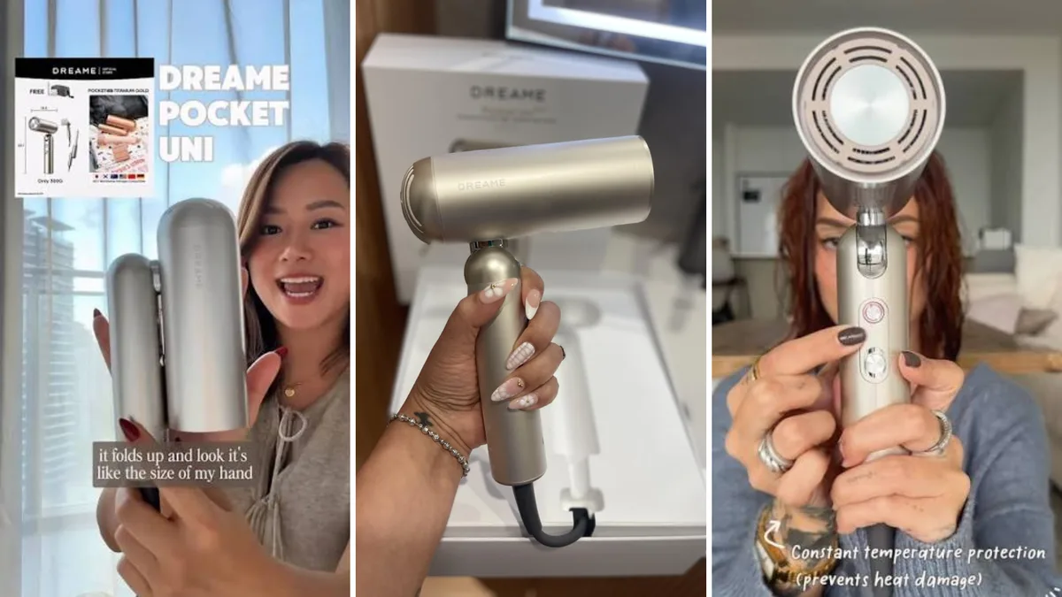 Shoppers can save over $250 on this incredible haircare travel essential, the Dreame Pocket Uni Pure Hair Dryer