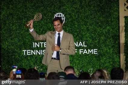 ?Fama nunca foi uma meta?, afirma Federer ao entrar para o Hall