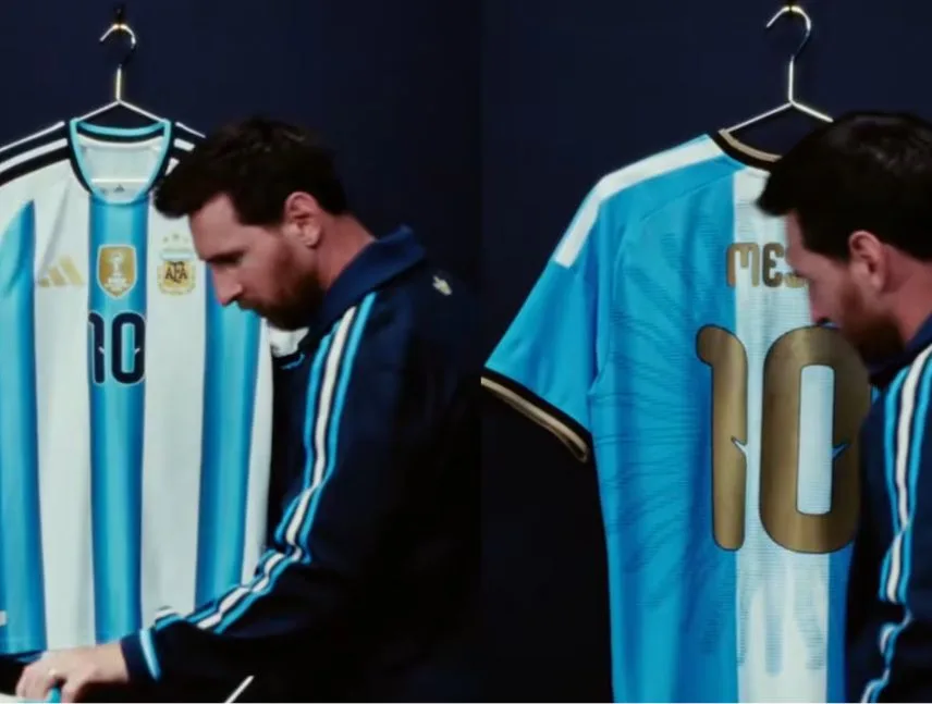 Messi presenta la camiseta de su despedida