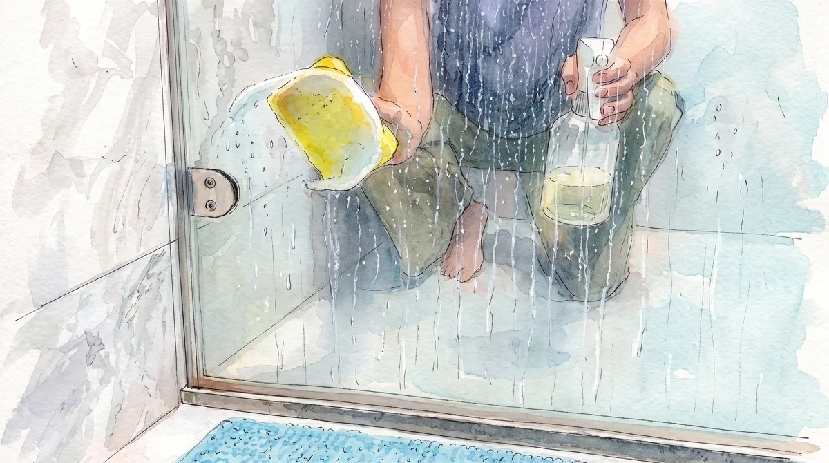 Cómo limpiar la mampara de la ducha con manchas y opacidad sin dañarla
