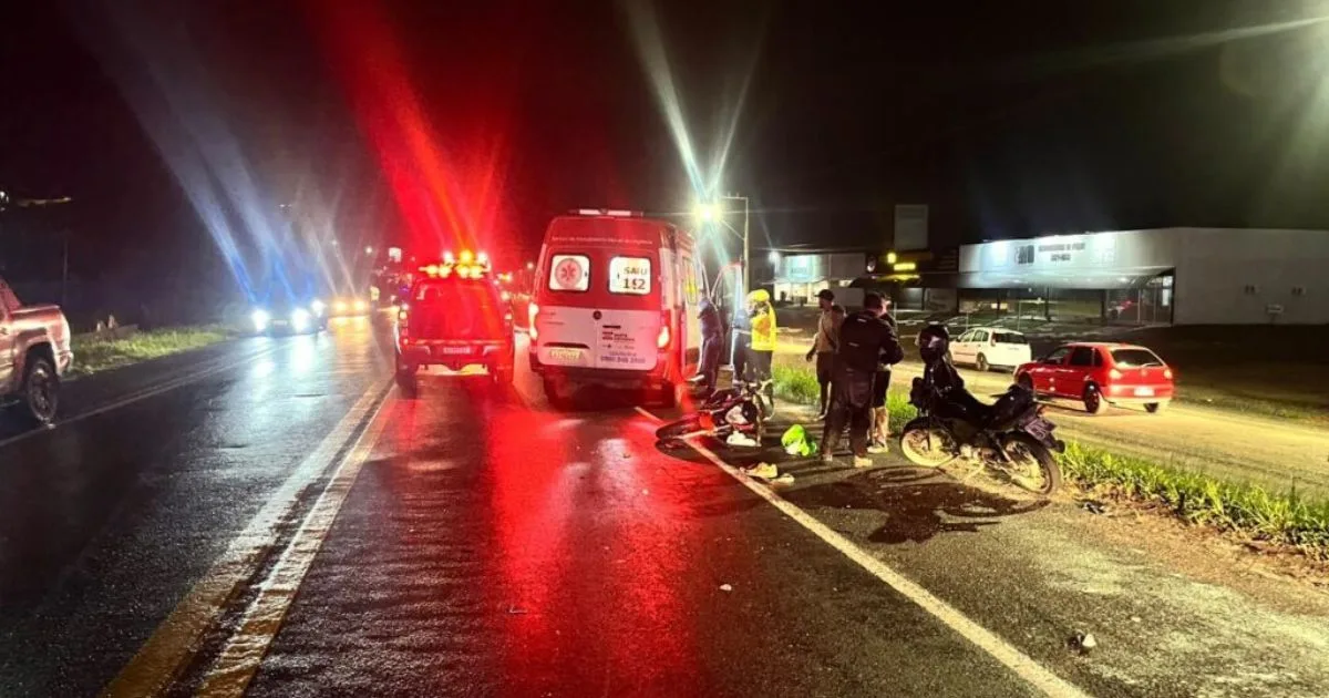 Motociclista morre após colidir em outra moto, cair na BR-470 e ser atropelado por um carro em SC