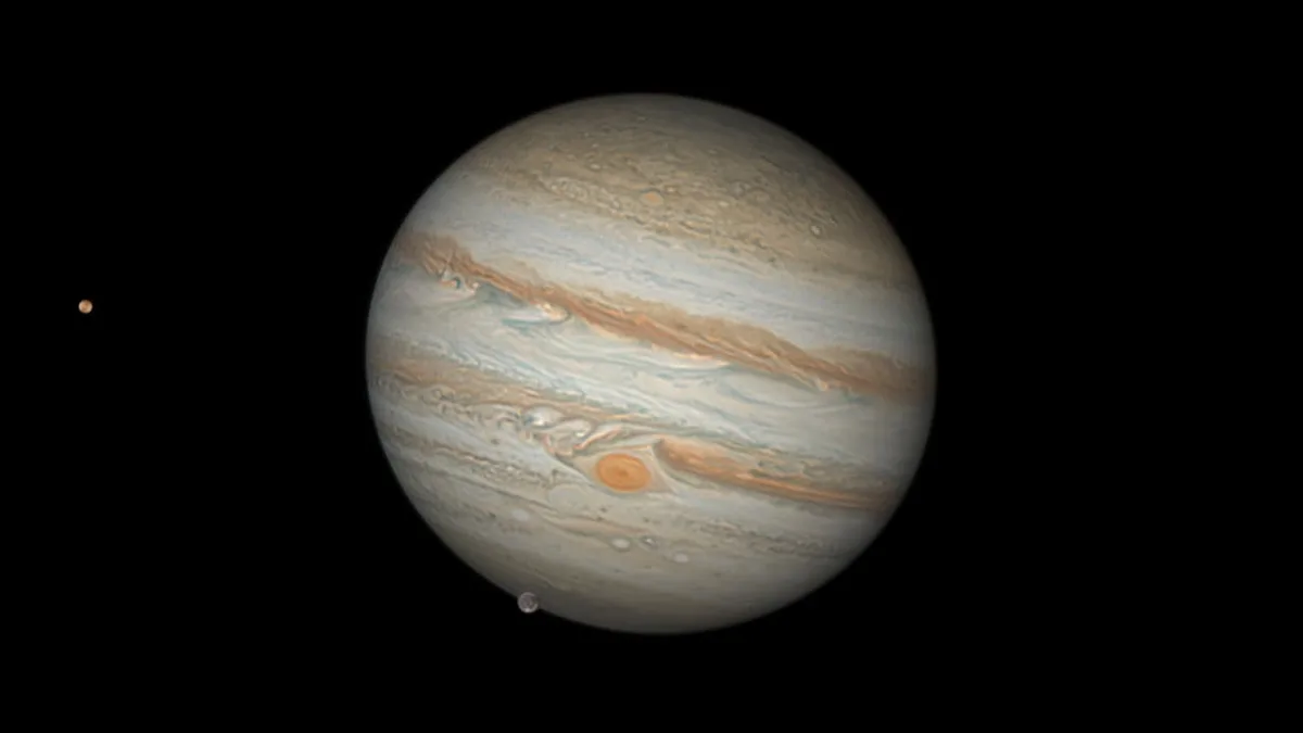 Planetenlauf im September 2026: Schattenspiele auf Jupiters Monden