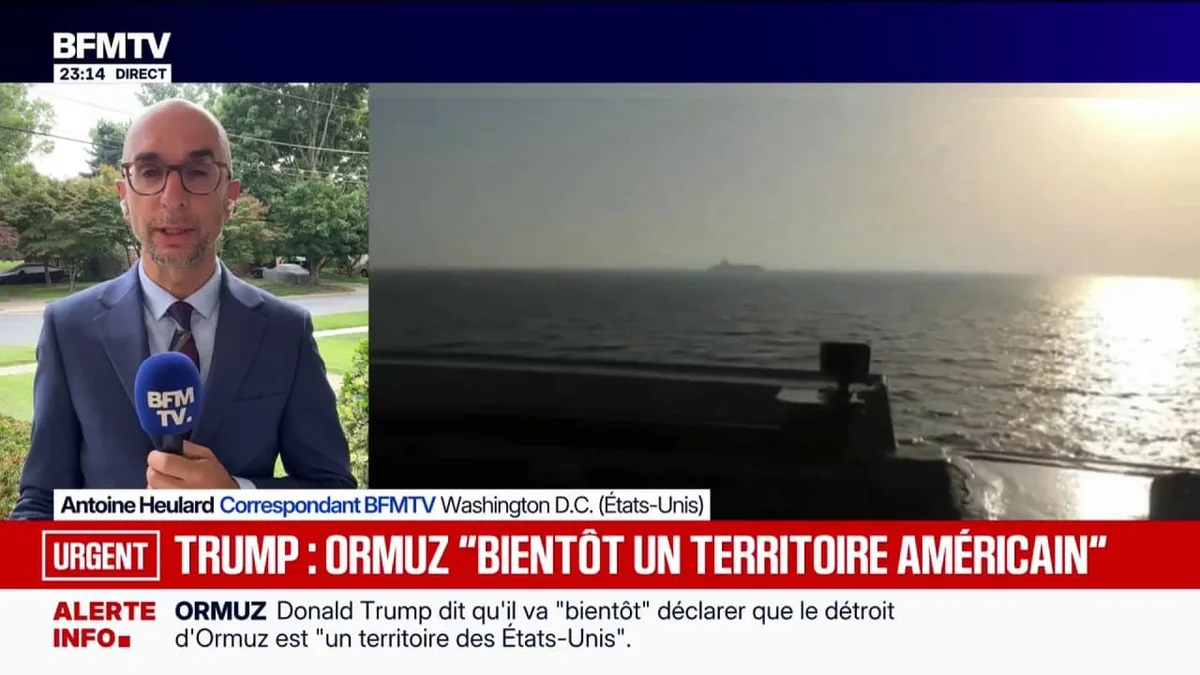 Guerre au Moyen-Orient: Donald Trump affirme que le détroit d'Ormuz sera "bientôt" déclaré comme "un territoire des États-Unis"