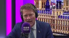 Tice defends Reform UK-led councils over tax rises and cuts