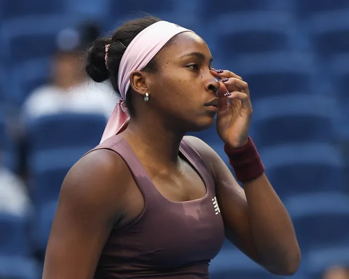 Coco Gauff says online racist abuse during China Open was ‘draining’ after loss to Mertens
