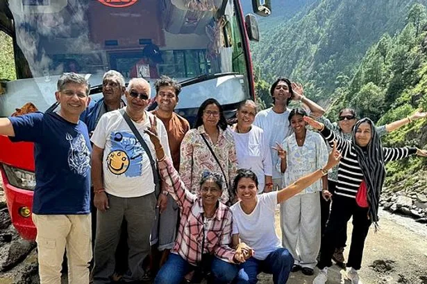 Final happy photo of Brits on Nepal tour - then they were gone