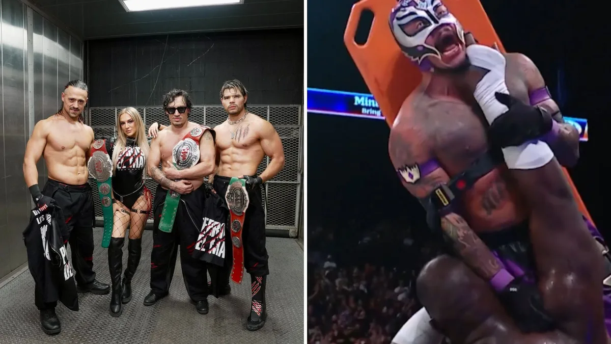 AAA Triplemanía 34: Omos vence a Rey Mysterio y Los Perros del Mal conquistan campeonatos de Tercias