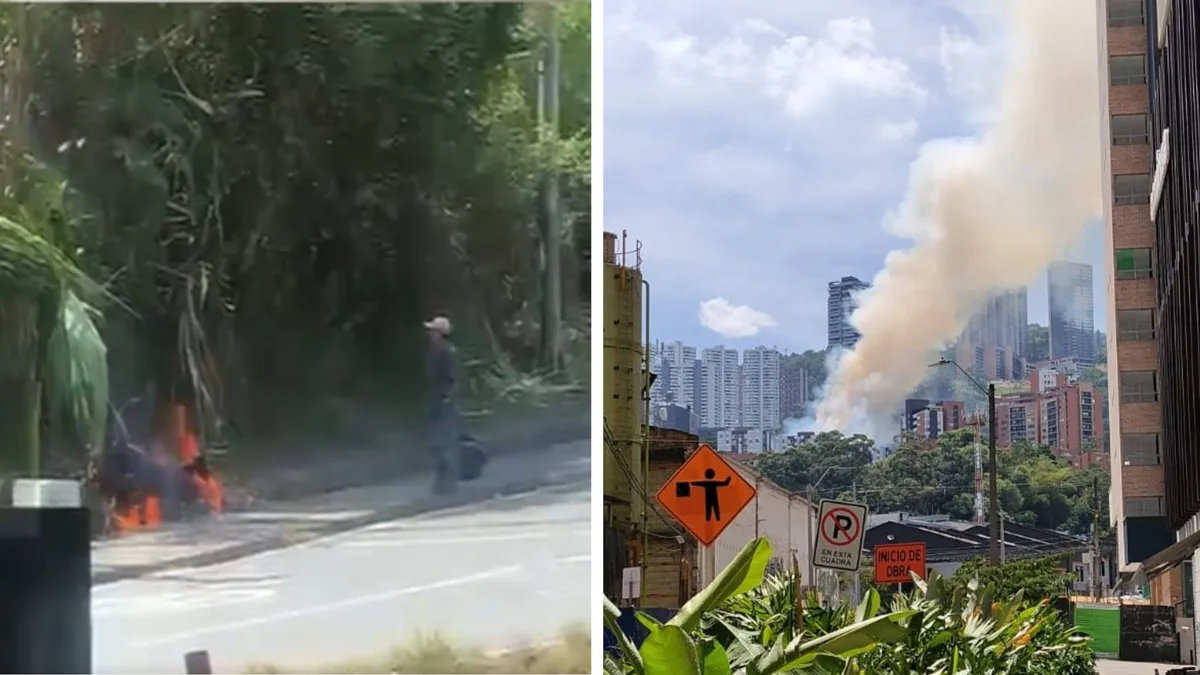 Hombre señalado de provocar incendio en Las Palmas, Medellín fue judicializado: habría huido tras iniciar fuego