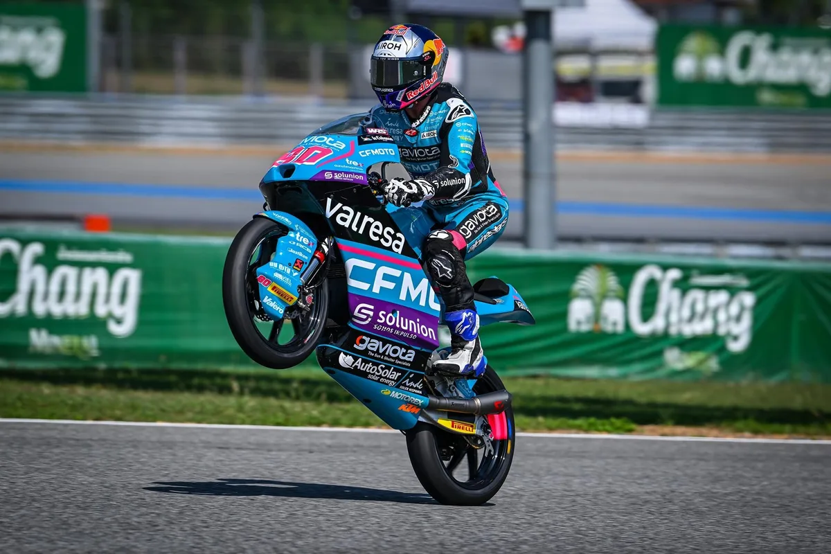 David Alonso sufrió un duro accidente durante la clasificación en la Moto 2: así fue el hecho en San Marino