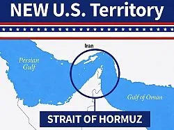 "Neues US-Gebiet": Trump untermauert Anspruch auf Straße von Hormus mit Karten-Post