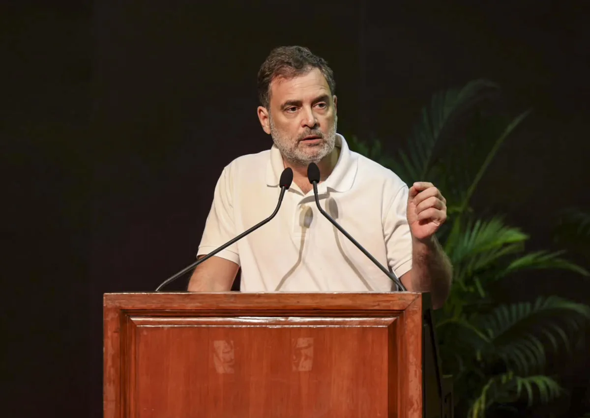 Education is a right, not privilege, Rahul Gandhi tells tribal students