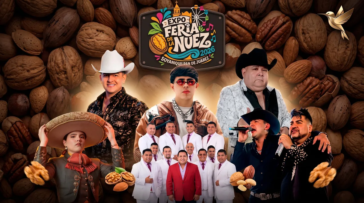 Edomex se prepara para la Expoferia de la Nuez 2026 con conciertos de Óscar Maydon, Los Ángeles de Charly y Camila Fernández
