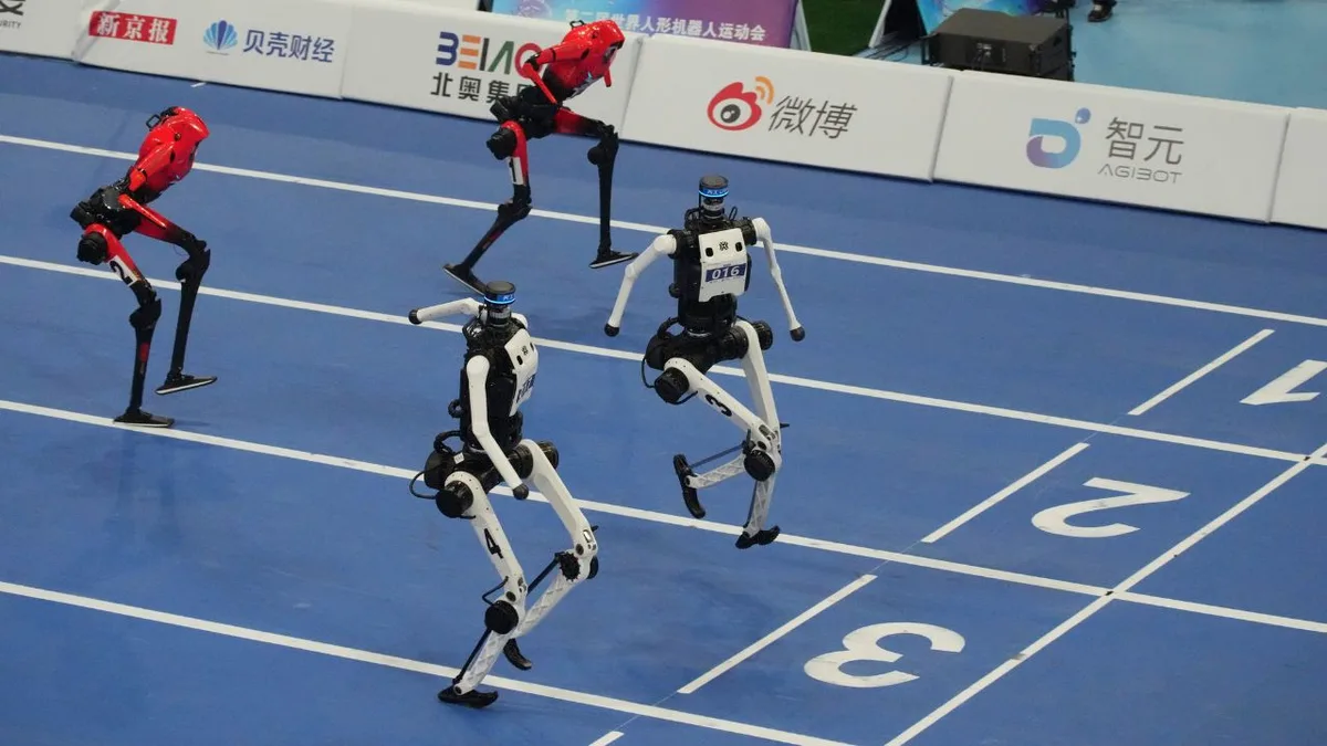 Robot sprinter shatters another 100m record in China