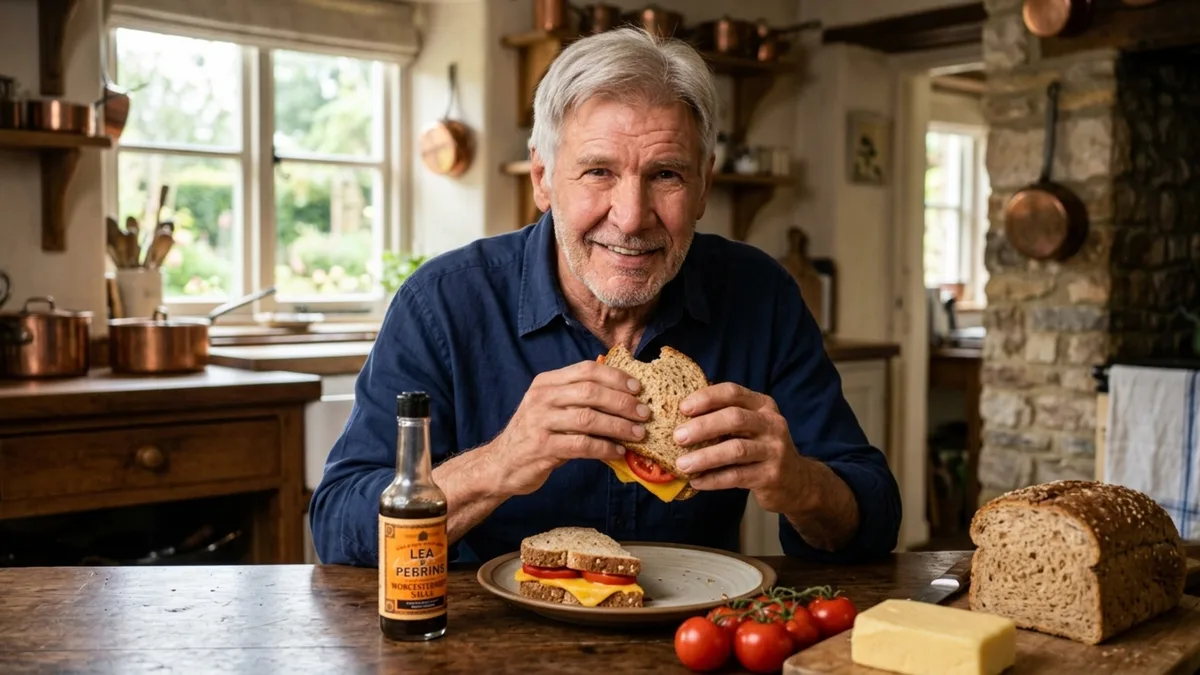 A receita do sanduíche do ator Harrison Ford aos 84 anos: “Queijo com pão integral, queijo cheddar, tomate e molho Worcestershire”