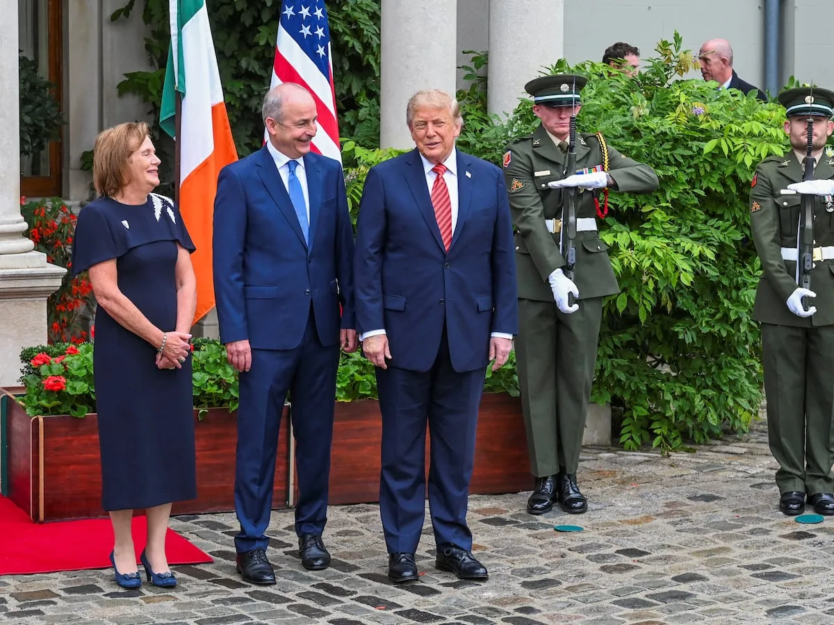 Trump arrives in Ireland to meet leaders before attending golf tournament