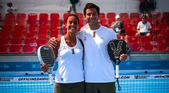 Taranto2026. Irmãos Sofia e Pedro Araújo vão lutar pelo ouro nos pares mistos do padel