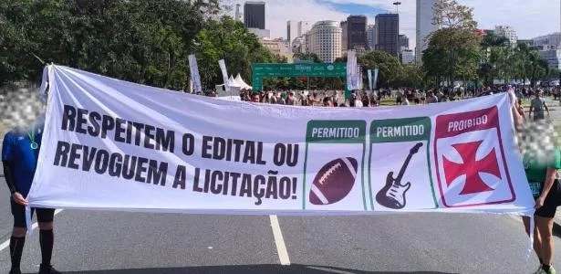 Torcedores do Vasco protestam contra o Maracanã: 'Respeitem o edital'