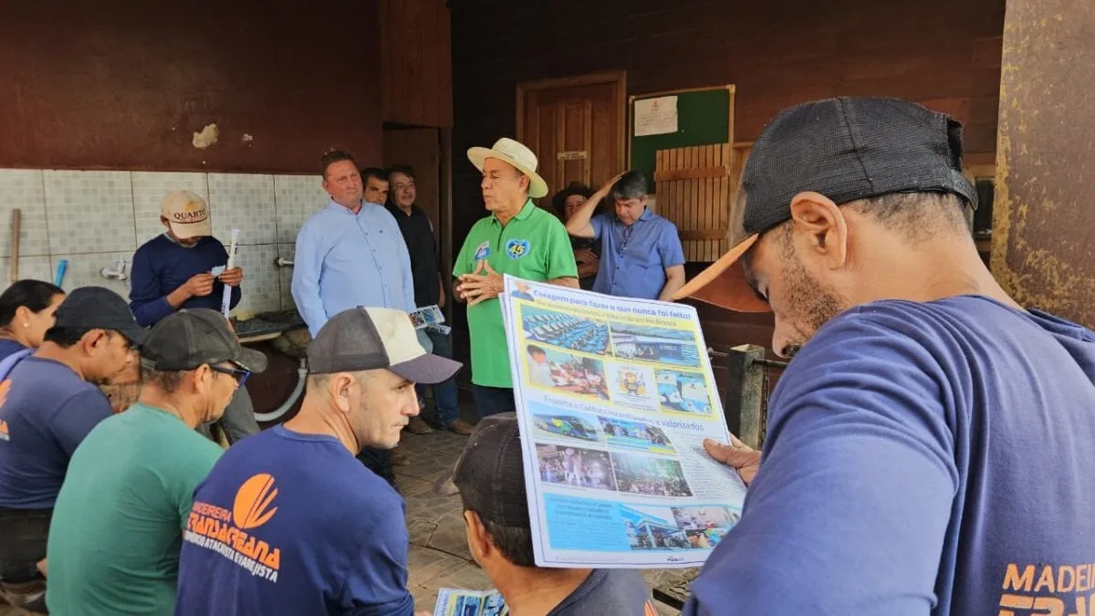 Bocalom apresenta plano de governo e destaca experiência administrativa em encontro na Madeireira Transacreana