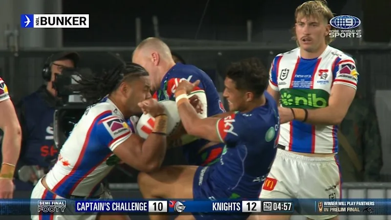 Martin strips it as Knights survive challenge