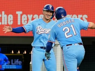 Jake Burger homers twice as Rangers beat Rays 8-6 to split 4-game series