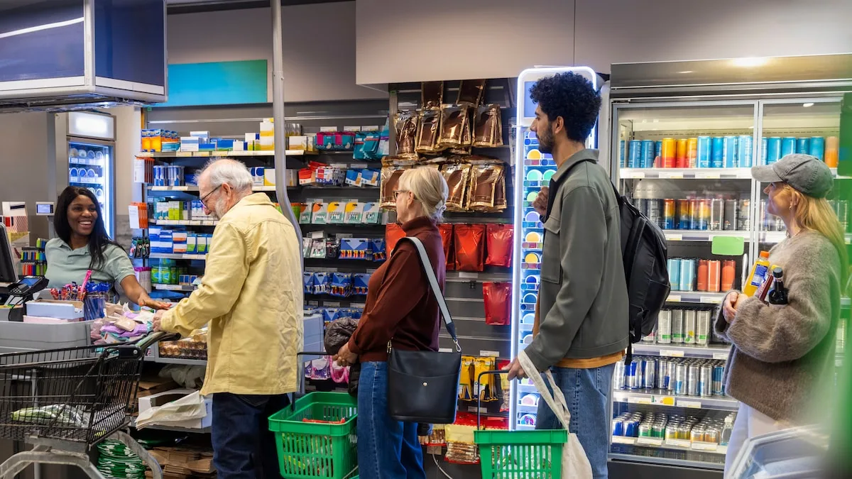 Obwohl die Kasse daneben frei ist: Unser Gehirn zieht uns in die lange Schlange