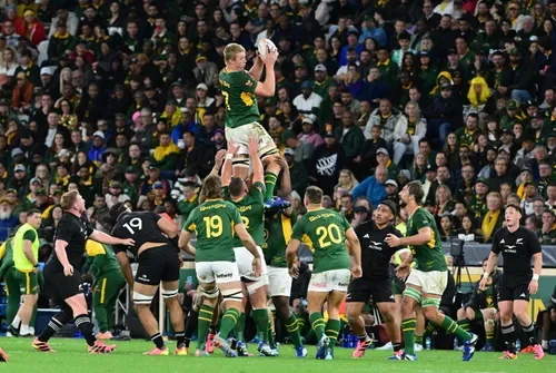 IN PICTURES: Jets, tears, and a broken curse - Pieter-Steph du Toit celebrates 100th Test with win over All Blacks
