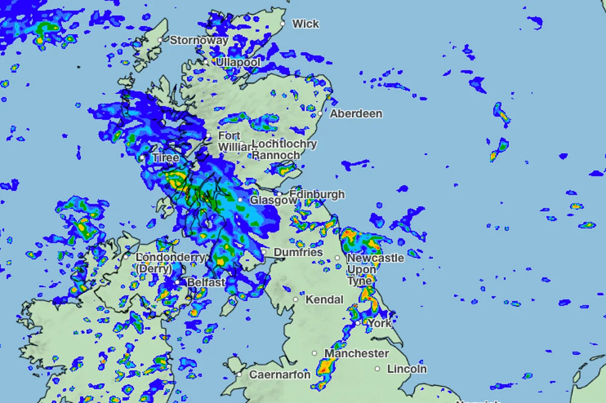 Mapped: Where thunderstorms and heavy rain will hit the UK this week