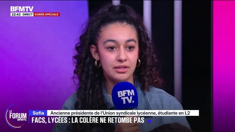 FORUM BFMTV - "Il y a une sélection raciste qui est faite" sur Parcoursup, estime Sofia, ancienne présidente de l’Union Syndicale Lycéenne