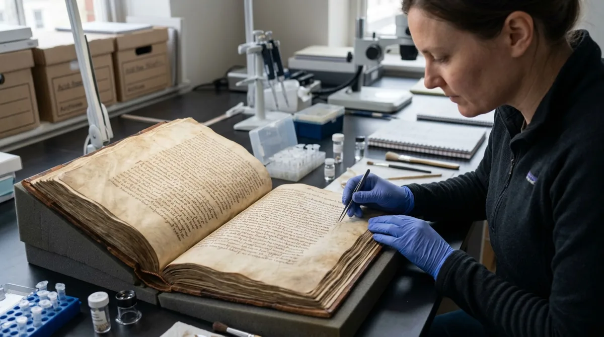 Um pergaminho medieval guardava muito mais que palavras: DNA retirado da pele de ovelha revelou a história escondida de uma doença animal