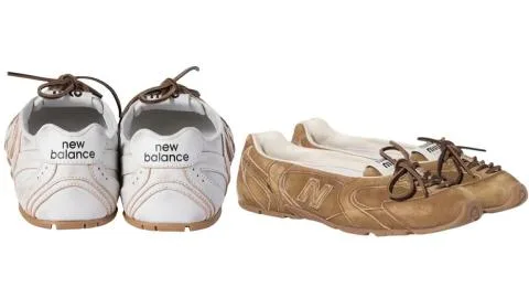 Miu Miu y New Balance convierten las 530 SL en bailarinas y reinventan una de las zapatillas más deseadas