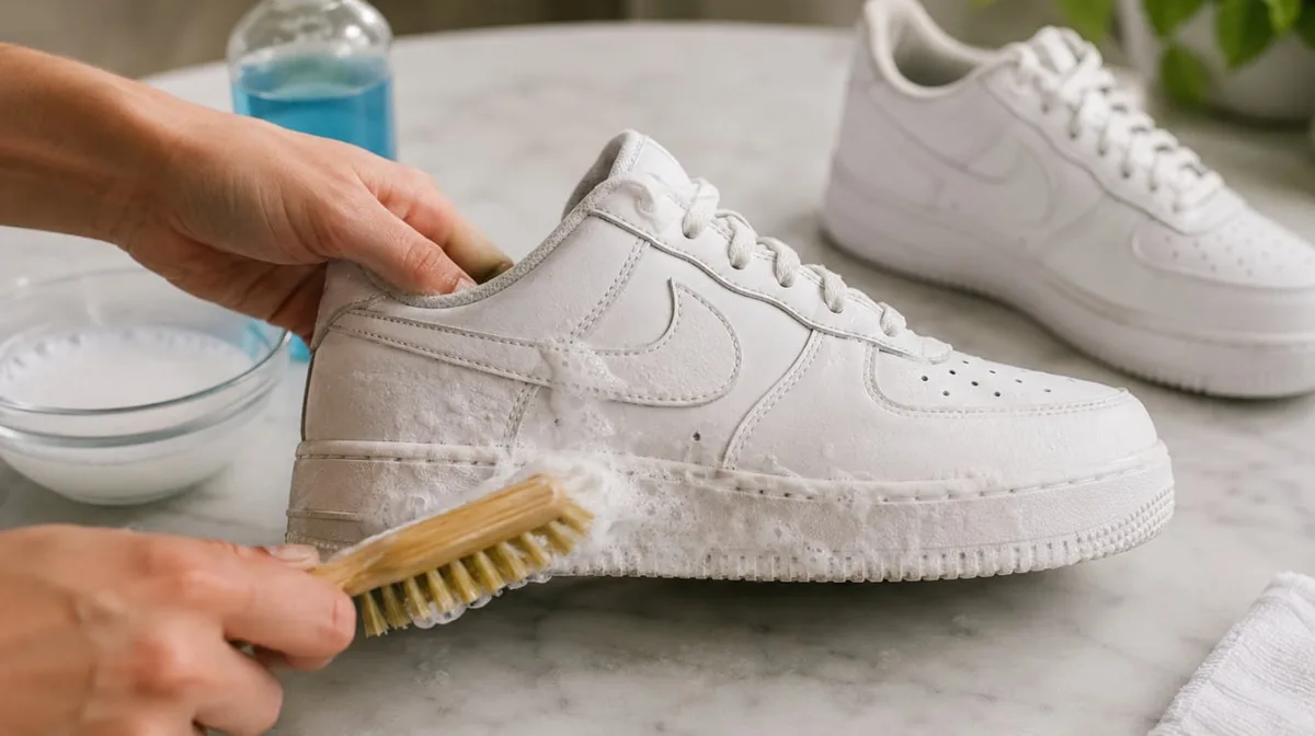 Ni bicarbonato ni lavandina: con este ingrediente podés limpiar tus zapatillas y dejarlas blancas como nuevas