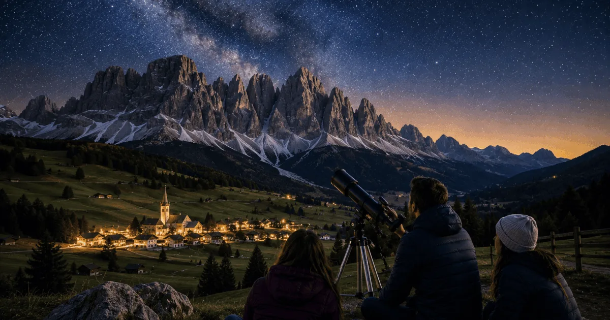 “Turismo astronômico nas Dolomitas atrai visitantes a Val d”Ega”