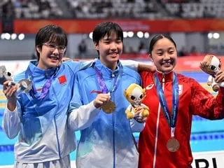 Natation. Troisième médaille d’or pour la prodige chinoise Yu Zidi aux Jeux asiatiques