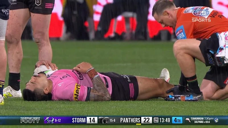 Leota sends enormous injury scare